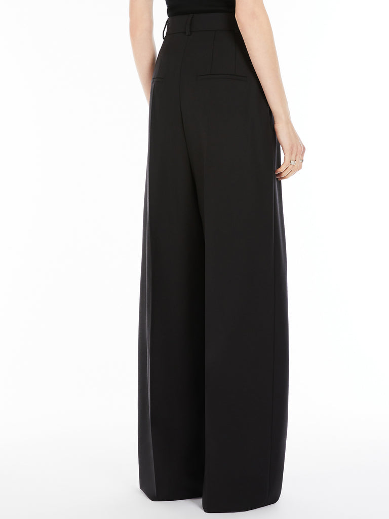 Wool wide-leg trousers