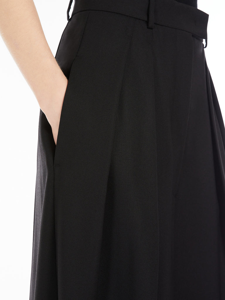Wool wide-leg trousers