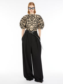 Wool wide-leg trousers