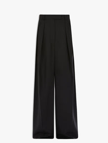 Wool wide-leg trousers