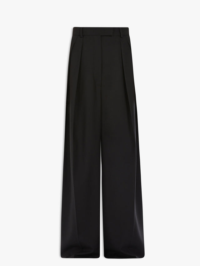 Wool wide-leg trousers