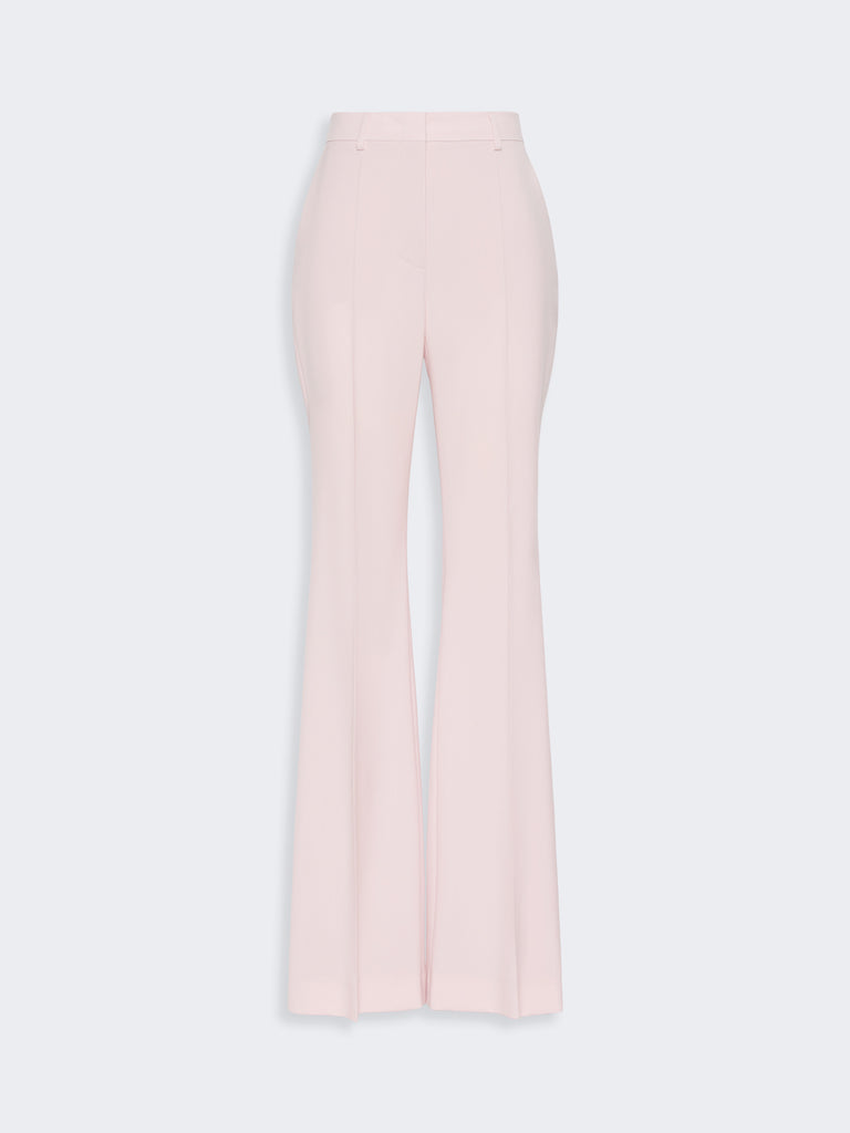 max mara natural stretch pure wool flared trousers