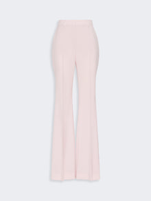 Natural Stretch Pure Wool Flared Trousers for Women - Antique Rose - Max Mara UAE
