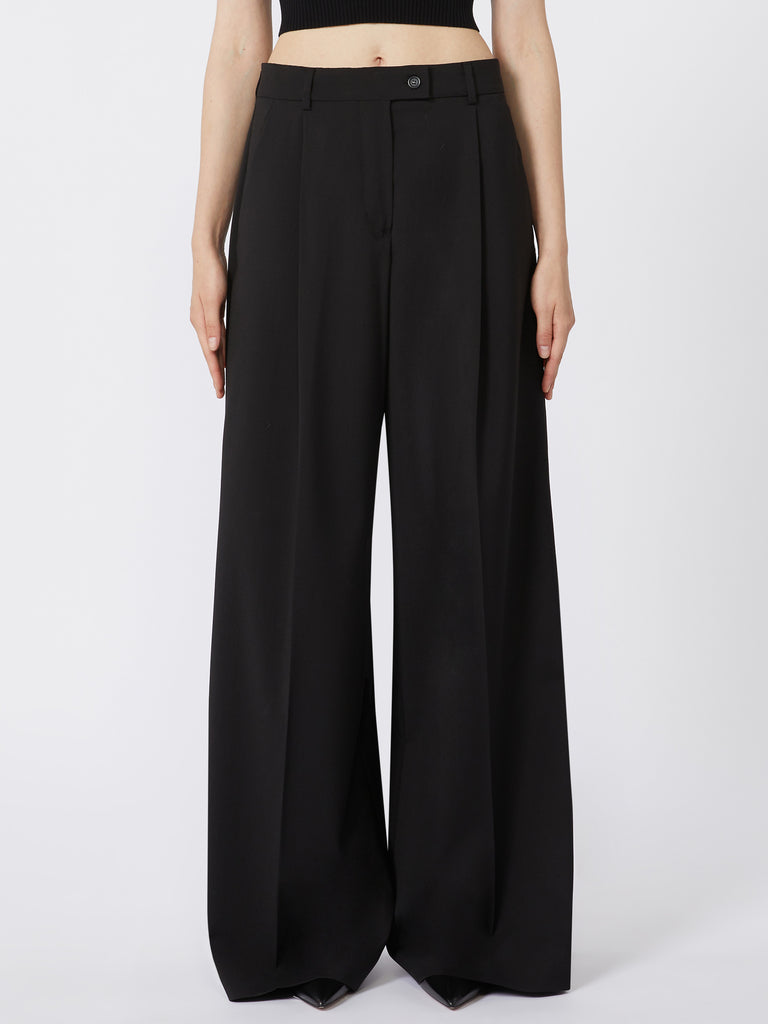 max mara oversized stretch wool trousers