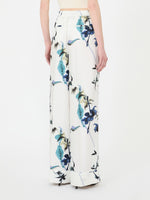 Silk Pyjama Trousers for Women - White - Max Mara UAE