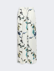 Silk Pyjama Trousers for Women - White - Max Mara UAE