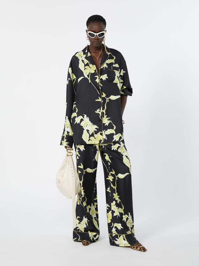 max mara silk pyjama trousers for women