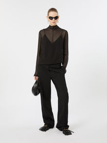 max mara stretch wool trousers for women