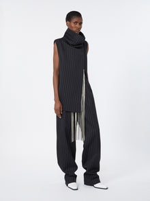 max mara pleated stretch wool trousers for women