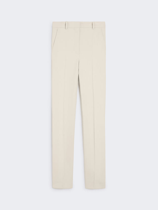 Cigarette Trousers for Women - Beige - Max Mara UAE