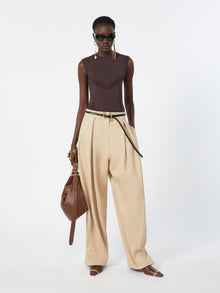 max mara baggy gabardine trousers for women