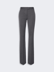 max mara stretch wool slim flared trousers for women