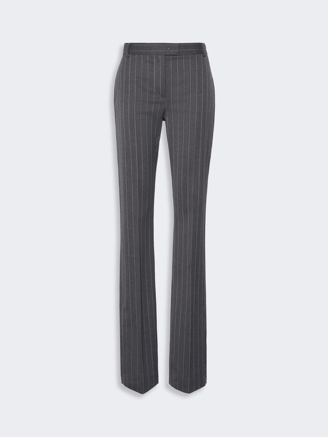 max mara stretch wool slim flared trousers for women