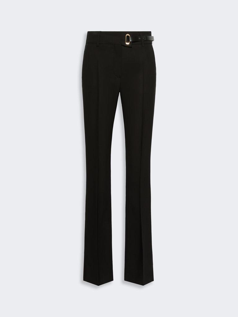 max mara slim-fit stretch viscose trousers