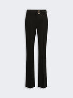 max mara slim-fit stretch viscose trousers for women