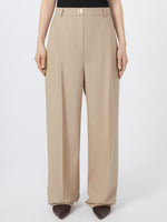 Straight Wool Trousers for Women - Beige Shaded - Max Mara UAE