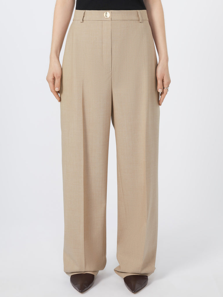 max mara straight wool trousers