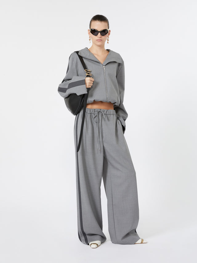 max mara low-rise stretch wool joggers for women