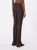 max mara gabardine low-rise slim flared trousers for women