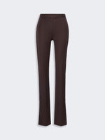 max mara gabardine low-rise slim flared trousers for women