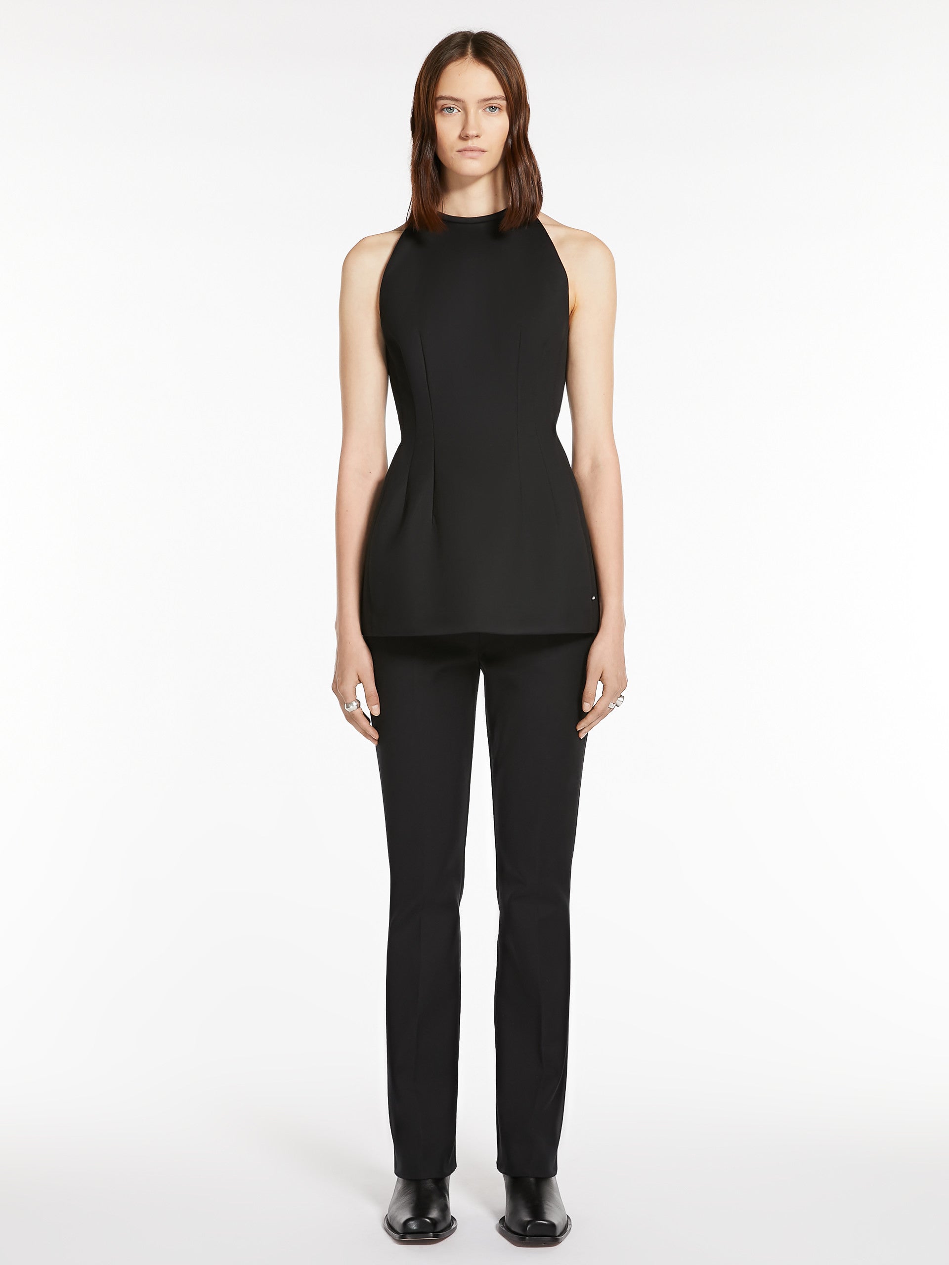 Top in cotton double fabric