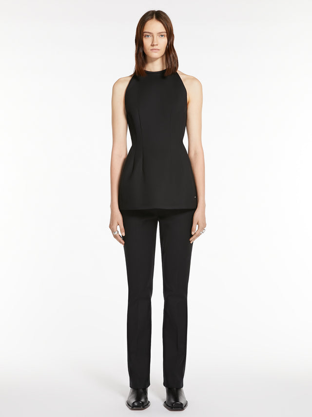 Top in cotton double fabric