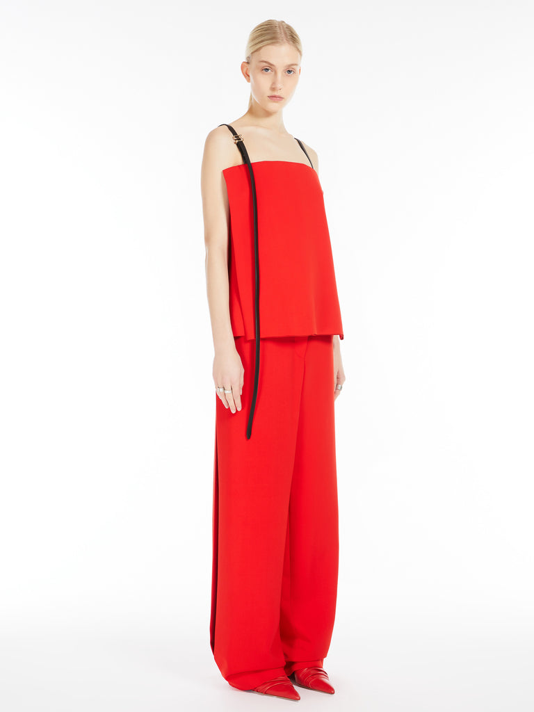 max mara viscose crop top - runway