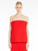 Viscose Crop Top - Runway for Women - Red - Max Mara UAE