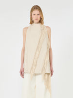 max mara fringed cotton top for women