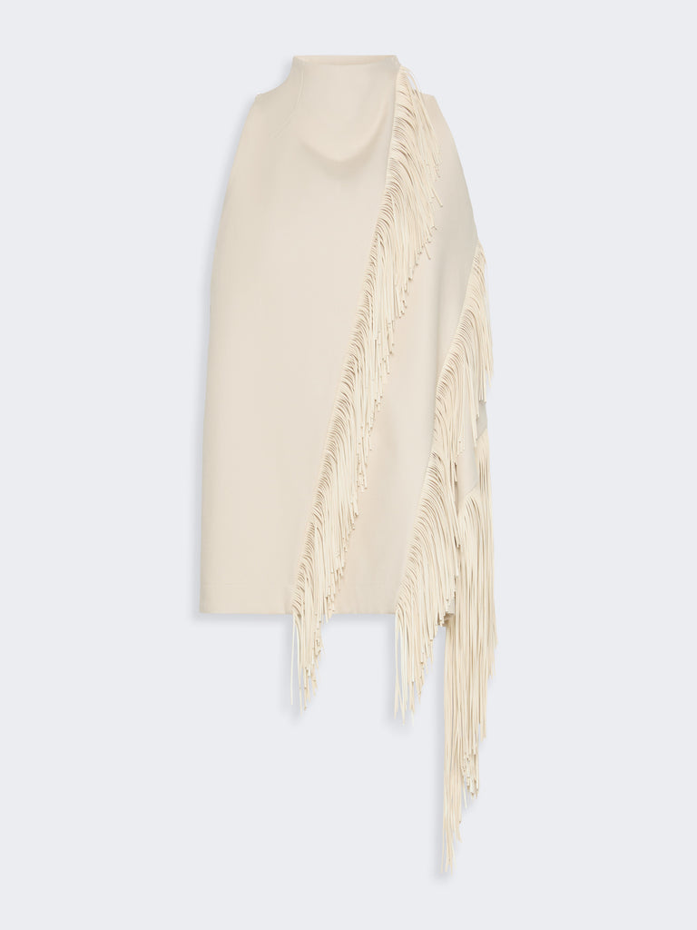 max mara fringed cotton top