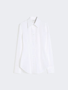 Slim-Fit Poplin Shirt for Women - Optical White - Max Mara UAE