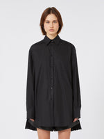 max mara overshirt with plissÃ©-pleated detail for women