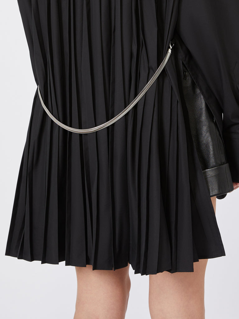max mara overshirt with plissé-pleated detail