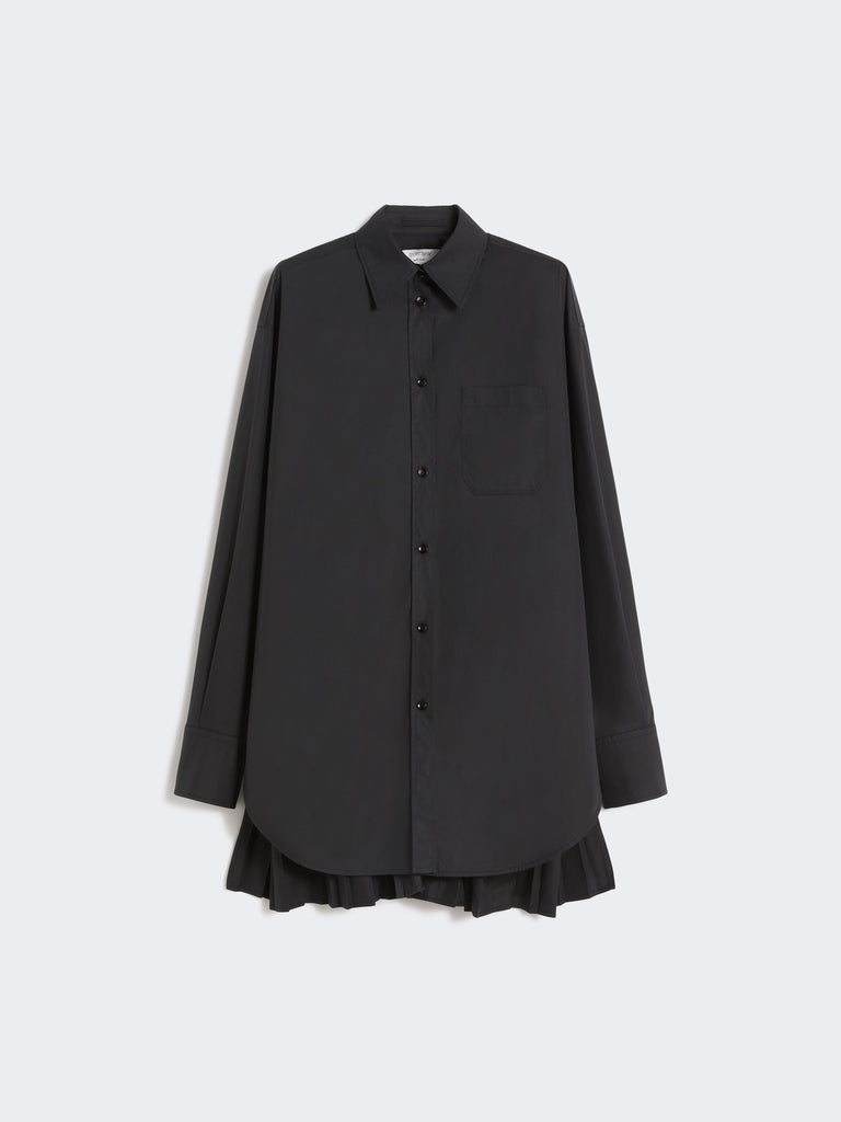 max mara overshirt with plissé-pleated detail