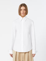 max mara poplin fitted-waist shirt for women