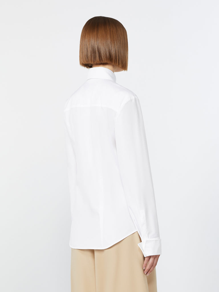 max mara poplin fitted-waist shirt