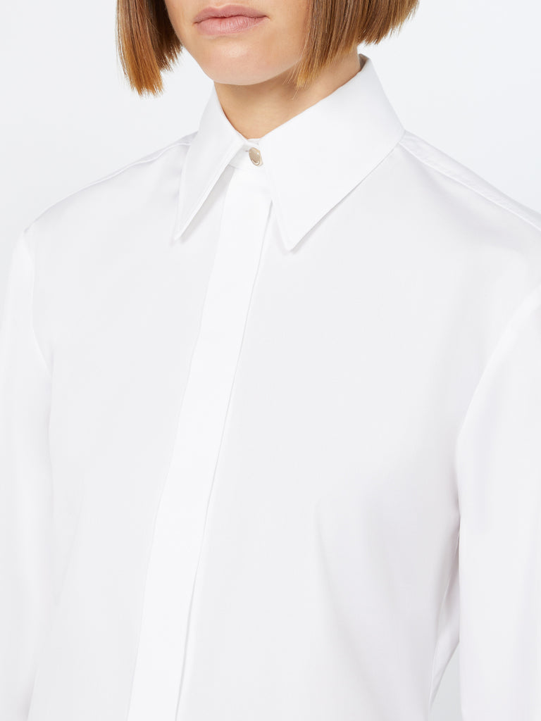 max mara poplin fitted-waist shirt