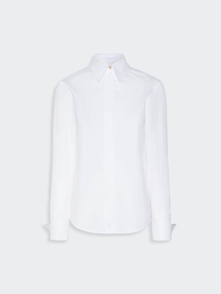 max mara poplin fitted-waist shirt