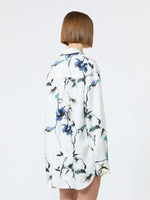 max mara long printed silk shirt for women