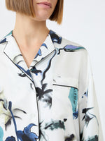max mara long printed silk shirt for women