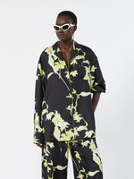 max mara long printed silk shirt for women
