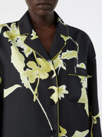 max mara long printed silk shirt for women