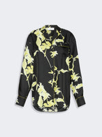 max mara long printed silk shirt for women