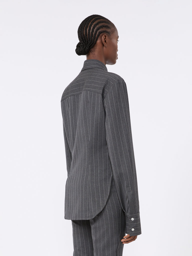 max mara slim wool shirt