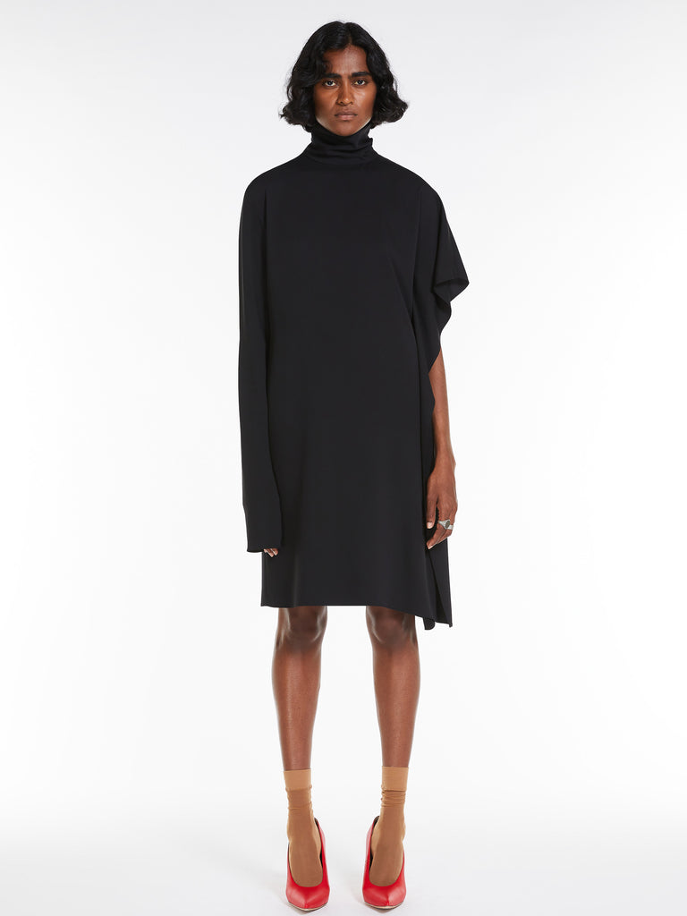 Asymmetrical stretch georgette dress