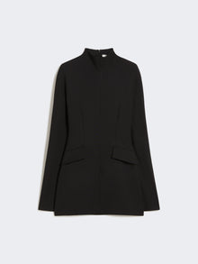 Short, Contoured Gabardine Dress for Women - Black - Max Mara UAE