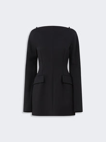 Short Contoured Cady Dress for Women - Black - Max Mara UAE
