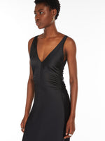 Long Satin Dress for Women - Black - Max Mara UAE