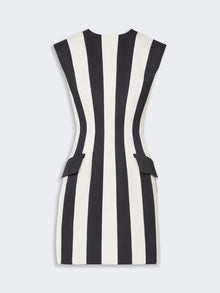 Hourglass-Silhouette Twill Dress for Women - Black - Max Mara UAE