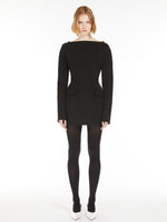 Stretch Cady Short Dress - Klepsydra Capsule for Women - Black - Max Mara UAE
